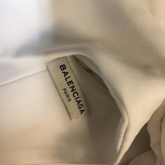 Balenciaga  White Sleevless Cocktail Dress Elegant - Picture 6 of 8